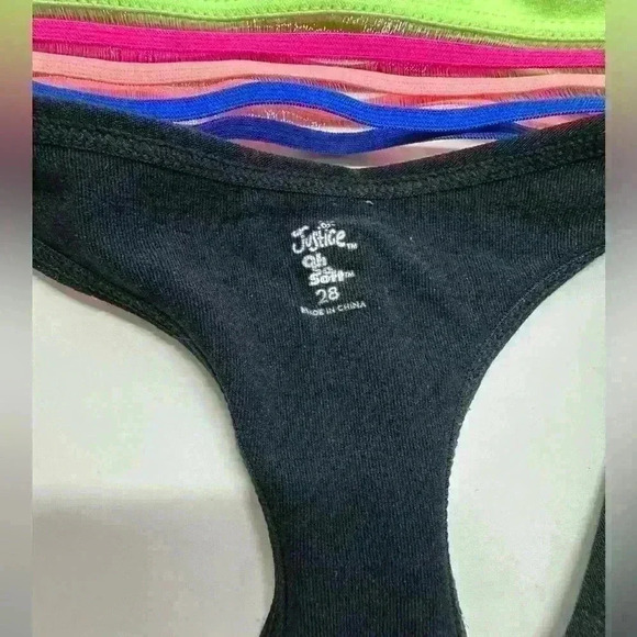 Justice Oh So Soft Girls Sports Bra, 2-Pack, Sizes 28, Removable Padding - Picture 3 of 6